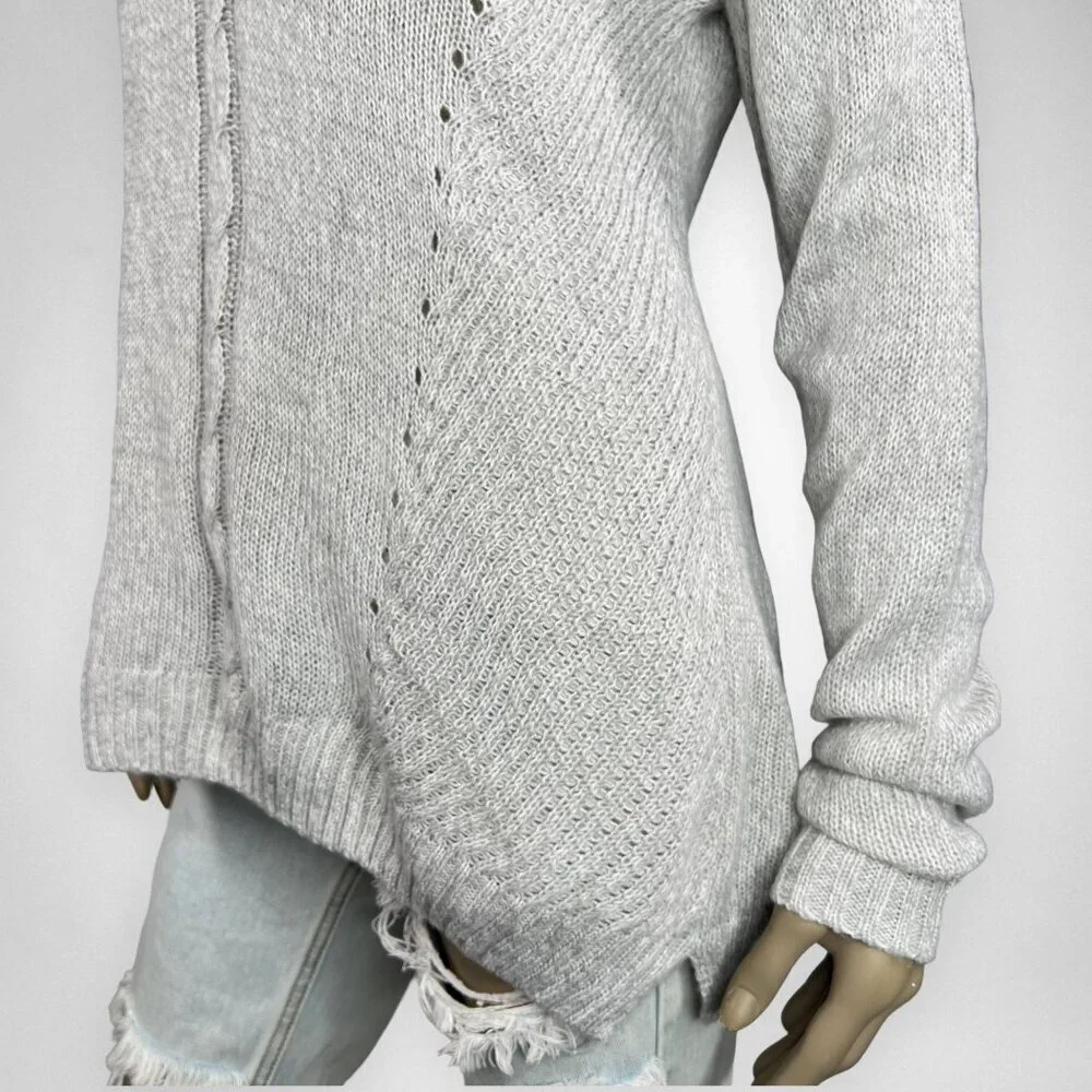 SONOMA Medium Light Gray Knit‎ Sweater Fall Layering